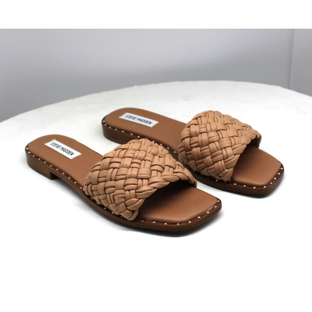 Steve Madden Women's Santina Woven Slide Sandals